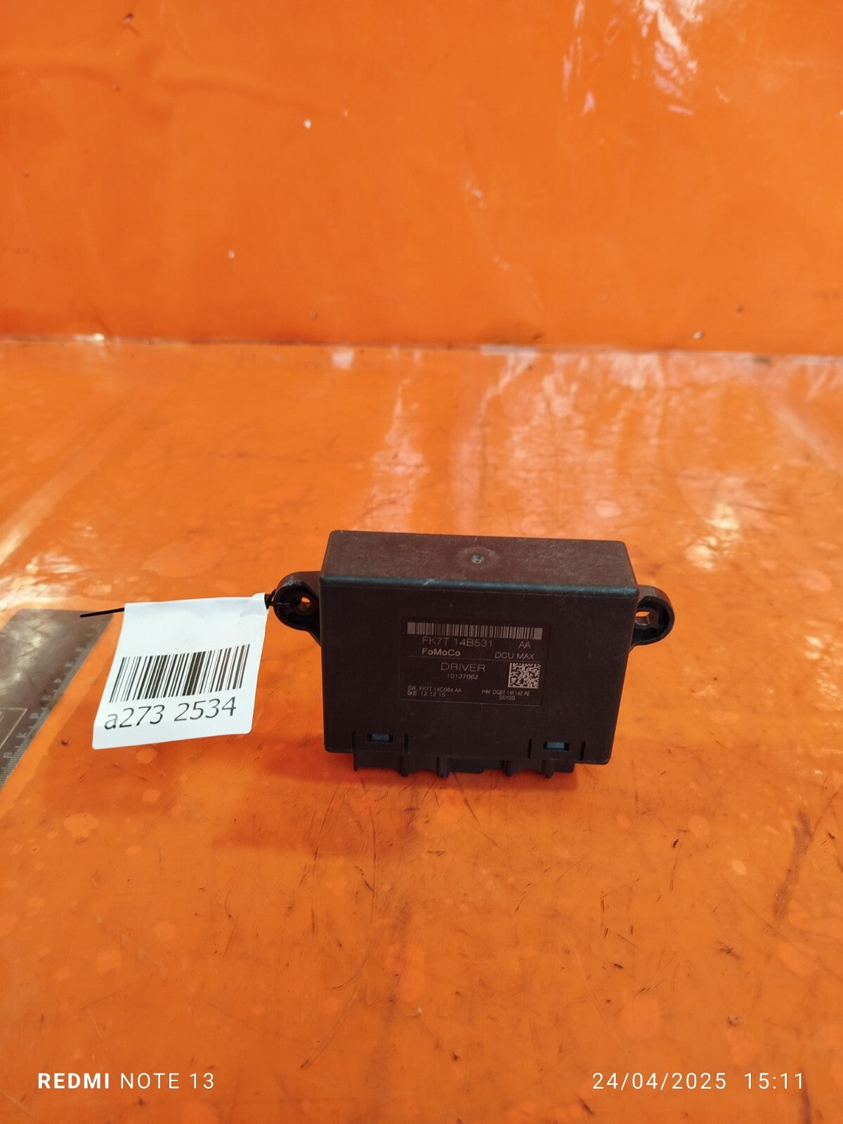 ✅FORD MONDEO TITANIUM MK5 2.0 DIESEL 2016 FRONT RIGHT DOOR CONTROL MODULE A273 - Image 4