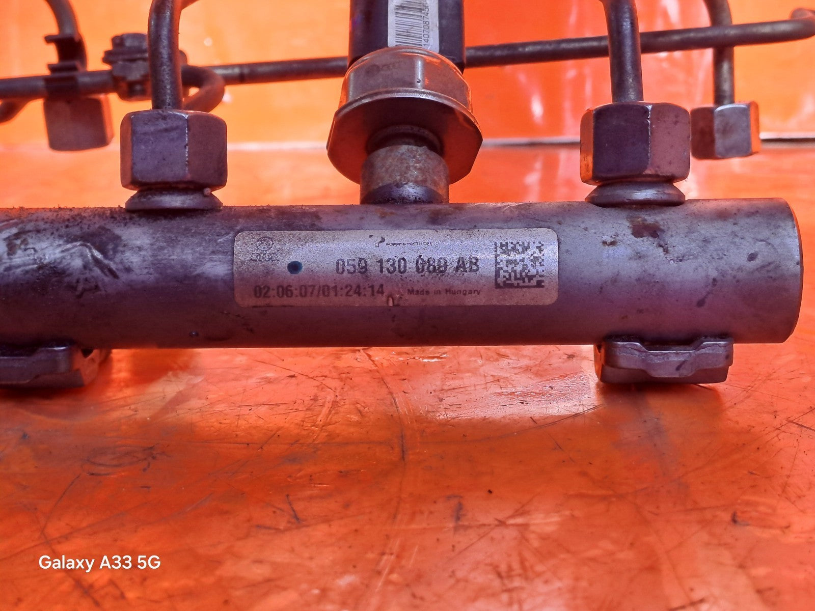 ✅AUDI Q7 S LINE 3.0 DIESEL 2007 LEFT FUEL INJECTOR RAIL 059130089AB Warranty - Image 4