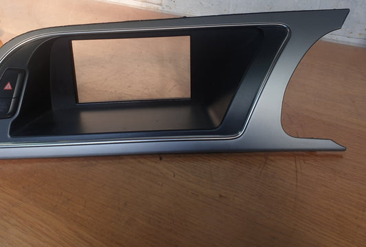 Audi A5 S Line 2.0 Diesel 2012 DISPLAY SCREEN SURROUND TRIM 8T2857185G Warranty - Image 1