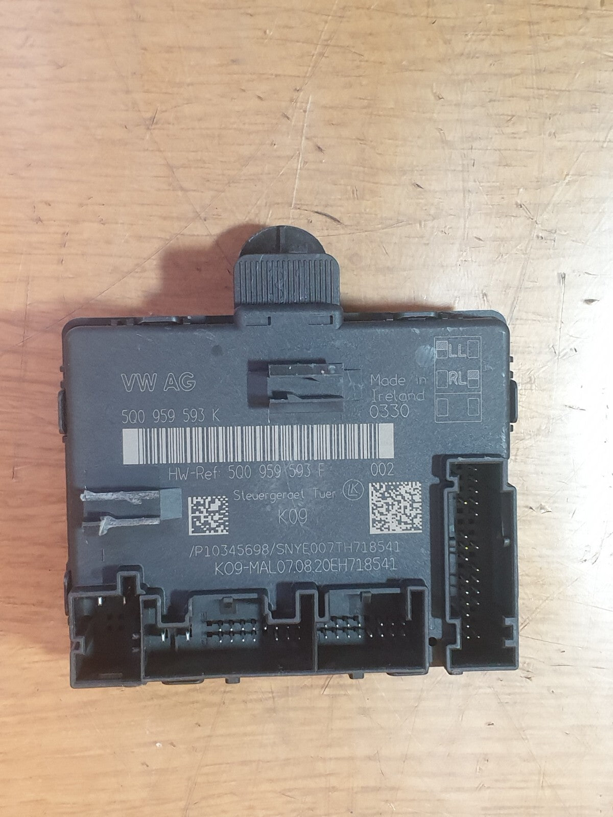✅2020 AUDI Q3 S LINE 1.5P FRONT RIGHT DOOR CONTROL MODULE ECU 5Q0959593F A198 - Image 1