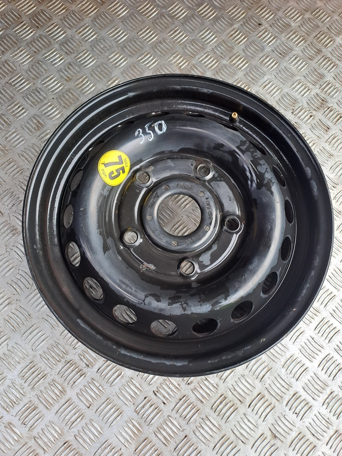 ✅2013 FORD TRANSIT CUSTOM BLACK STEEL WHEEL KK21-1015-CB + WARRANTY A350 - Image 5