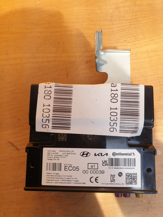 ✅2023 HYUNDAI I20 MK3 EMERGENCY CALL CONTROL MODULE ECU UNIT 96510-Q0050 A180 - Image 2