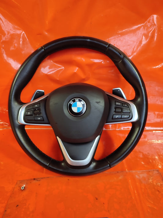 ✅BMW X1 F48 2.0 PETROL 2018 MULTIFUNCTION STEERING WHEEL WITH PADDLE SHIFT A303 - Image 1
