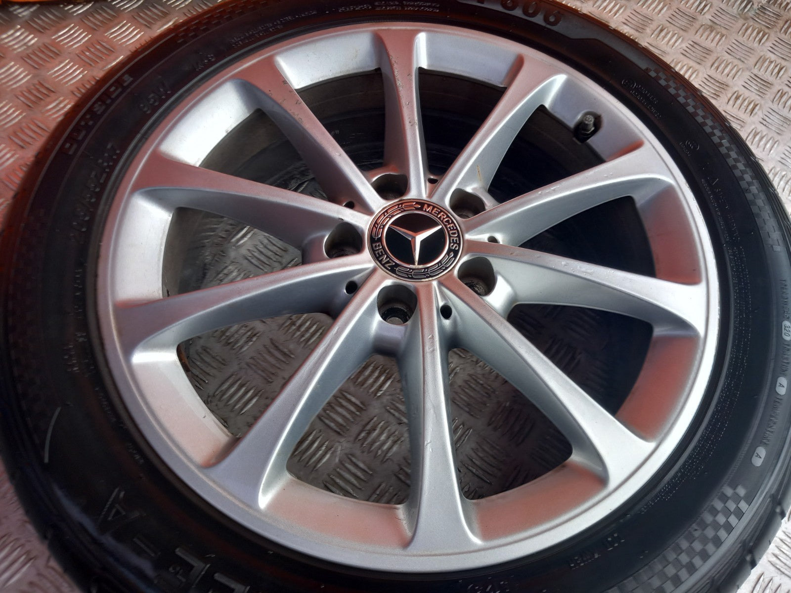 Mercedes A Class W177 Sport 2018 Alloy Wheel w/ Tyre 205/55 R17 A1774010300 - Image 3