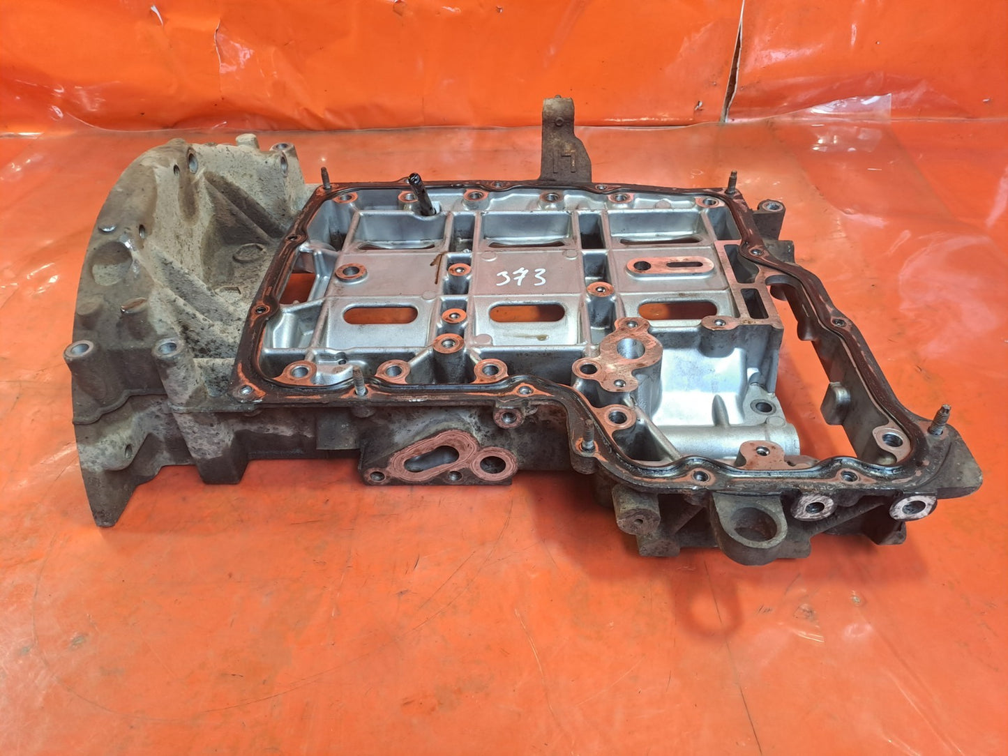 ✅2016 Ford Transit Custom 2.2 Diesel Upper Oil Sump Pan MK2Q-6U004-BA A373 - Image 2