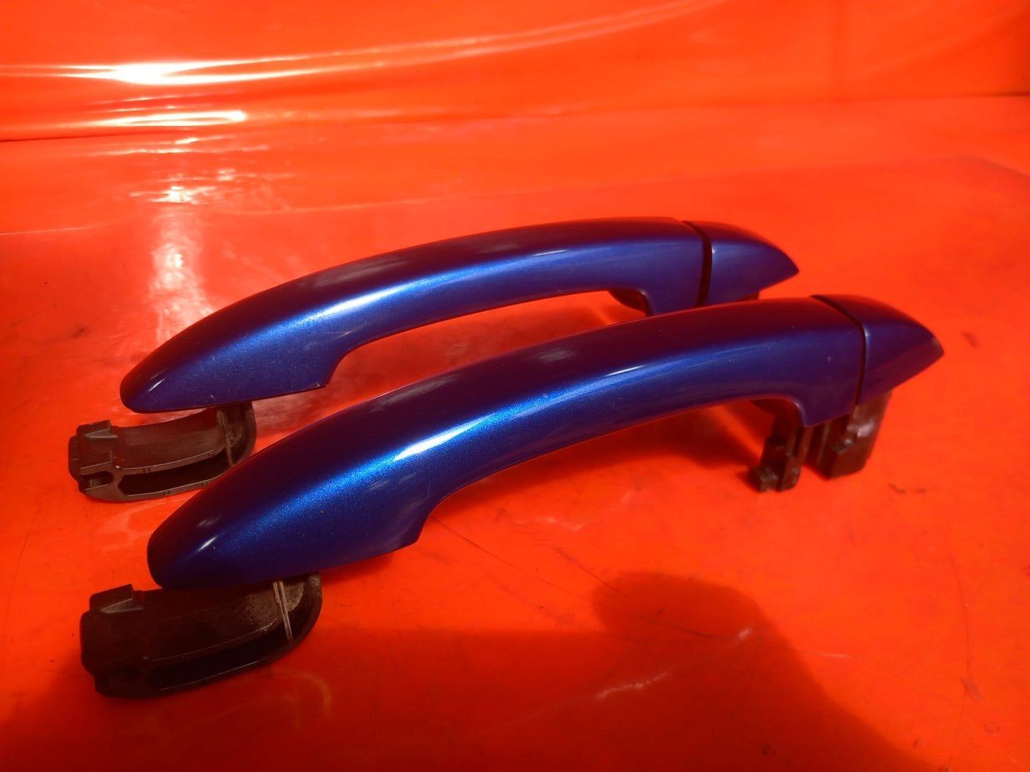 Renault Captur 1.6 Petrol 2023 Front Door Exterior Handles Pair Blue/Grey A392 - Image 3