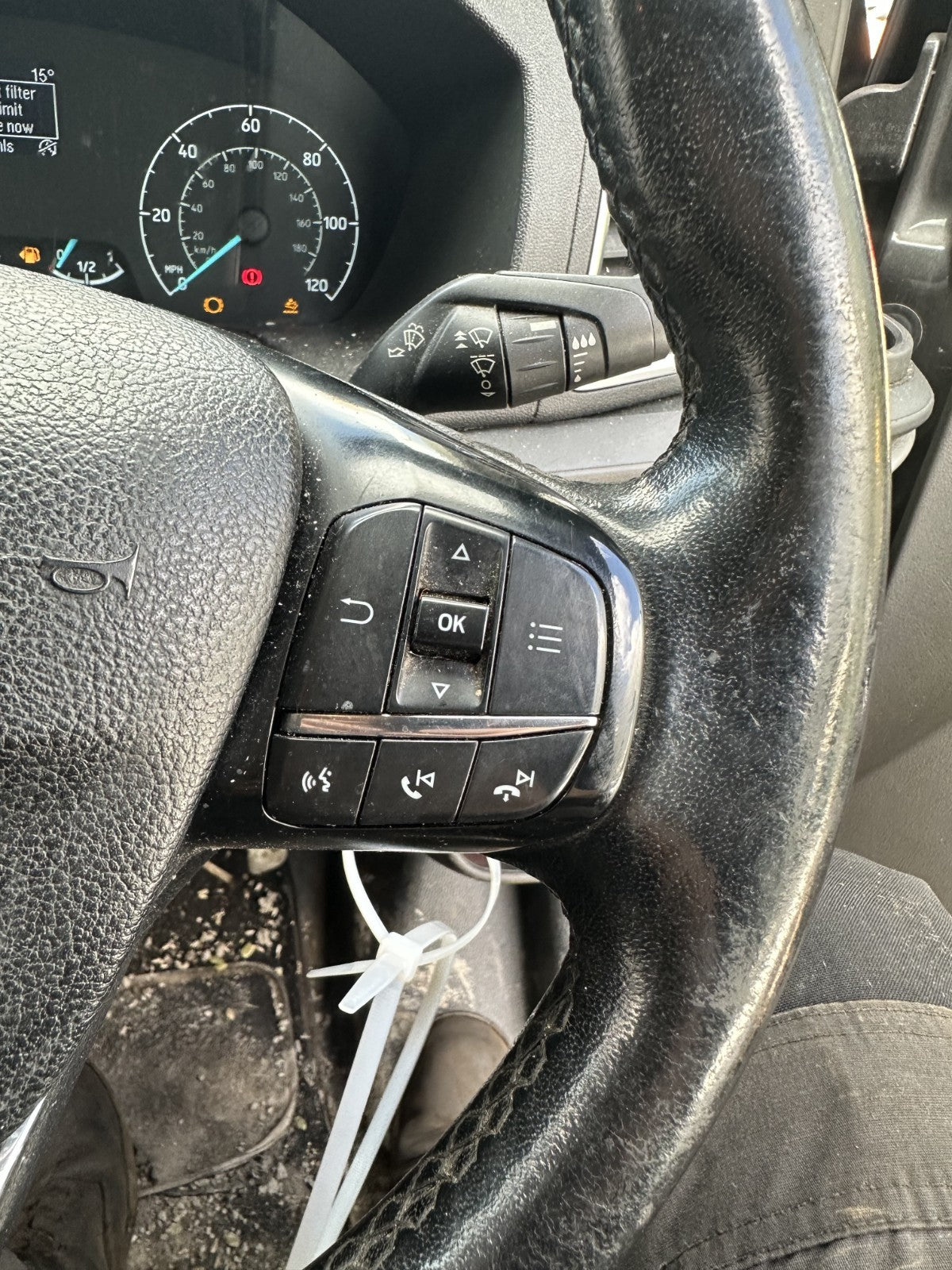 ✅2019 Ford Transit Custom Steering Wheel W/O Abag JK21-3600-GC + Warranty A376 - Image 5