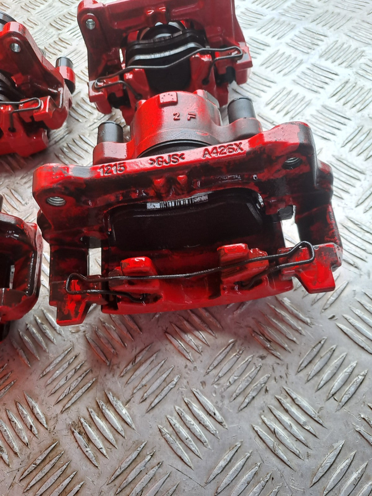✅2019 Ford Focus MK4 ST-Line Brake Caliper Set Front Rear Red JX61-2D251-BLD - Image 5
