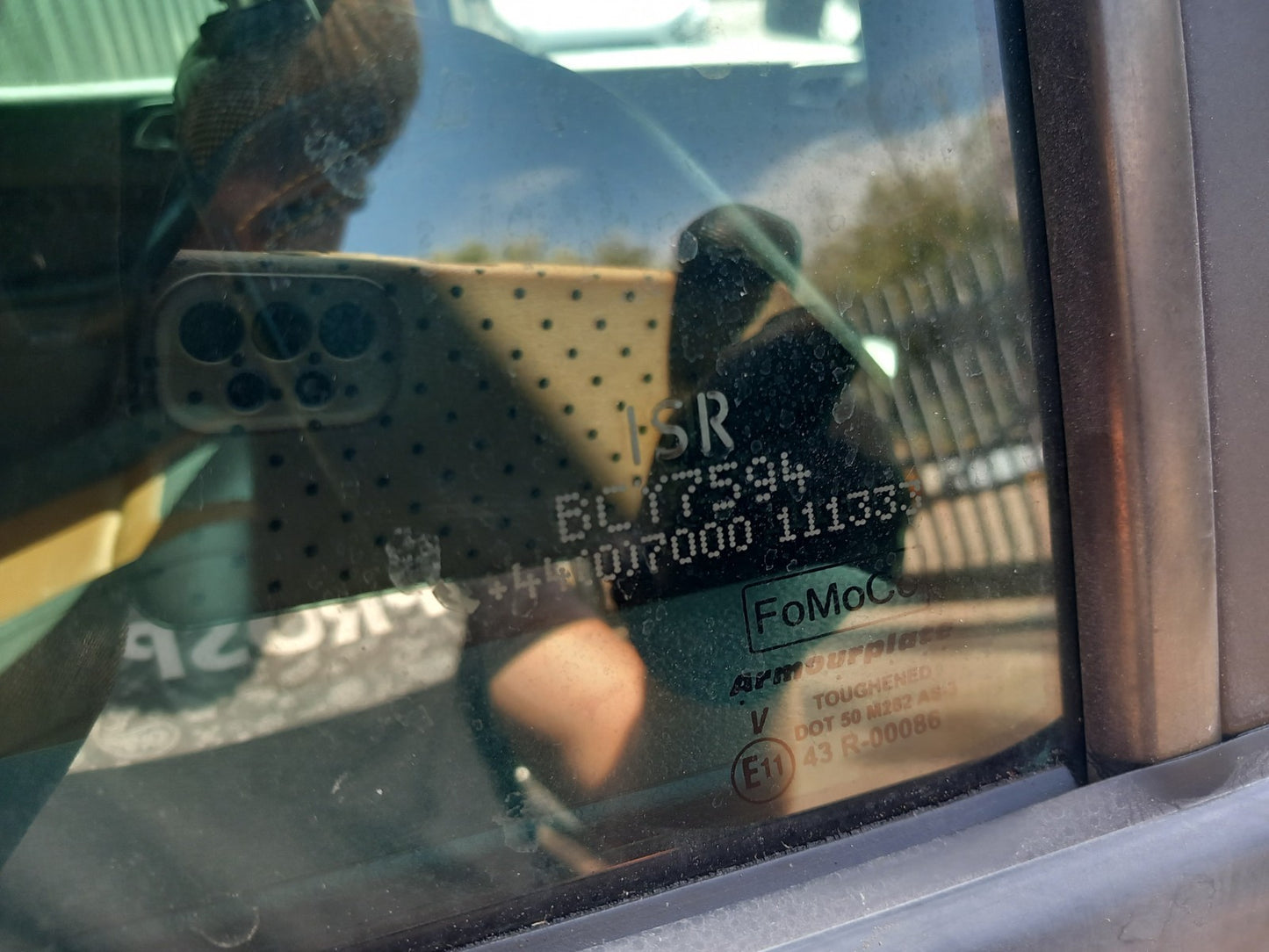 2017 Ford Ranger Wildtrak Rear Right Door Window Glass 43R-00086 Warranty A401 - Image 7
