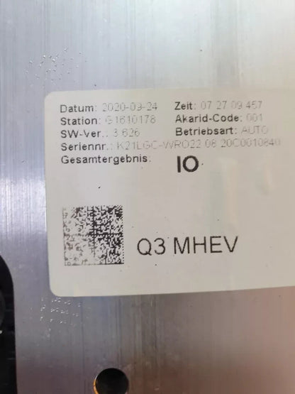 ✅AUDI Q3 S LINE 1.5 PETROL 2020 HYBRID BATTERY 4K0915171F Warranty A198 - Image 9
