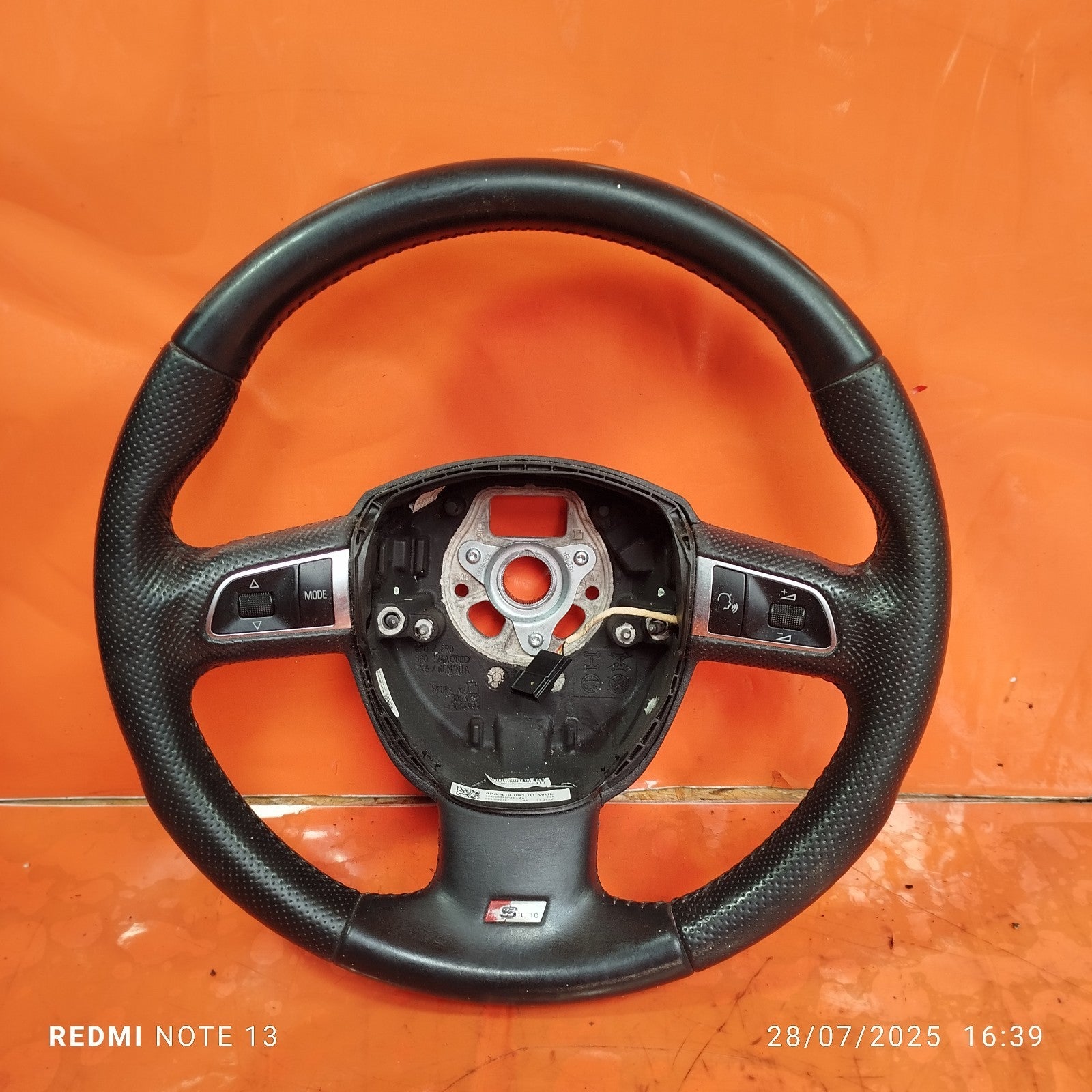 ✅AUDI Q5 S LINE 2.0 DIESEL 2012 MULTIFUNCTION STEERING WHEEL 8P0419091DT A291 - Image 2