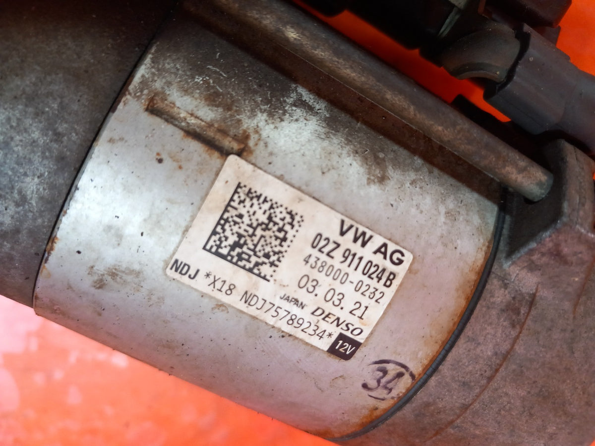 VW Transporter T6.1 T30 2.0 Diesel 2019-2023 Starter Motor 02Z911024B A412 - Image 7