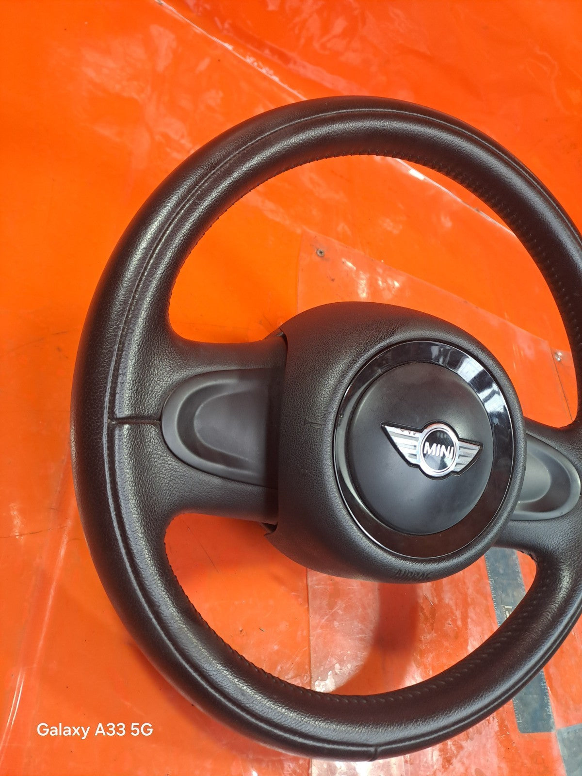✅MINI COUNTRYMAN ONE D MK3 2013 MULTIFUNCTIONAL LEATHER STEERING WHEEL A304 - Image 4