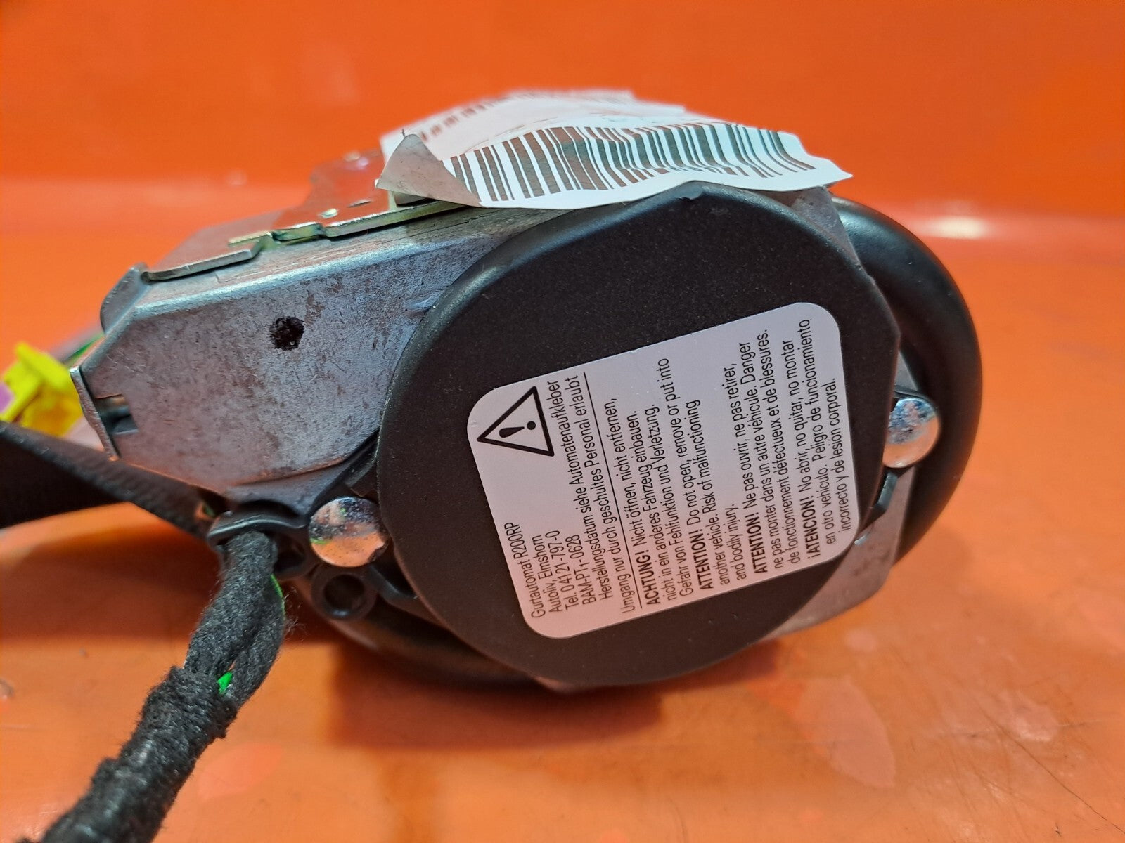 ✅2012 AUDI A5 1.8P REAR LEFT PASSENGER SIDE SEAT BELT 8F0857805 + WARRANTY A222 - Image 5