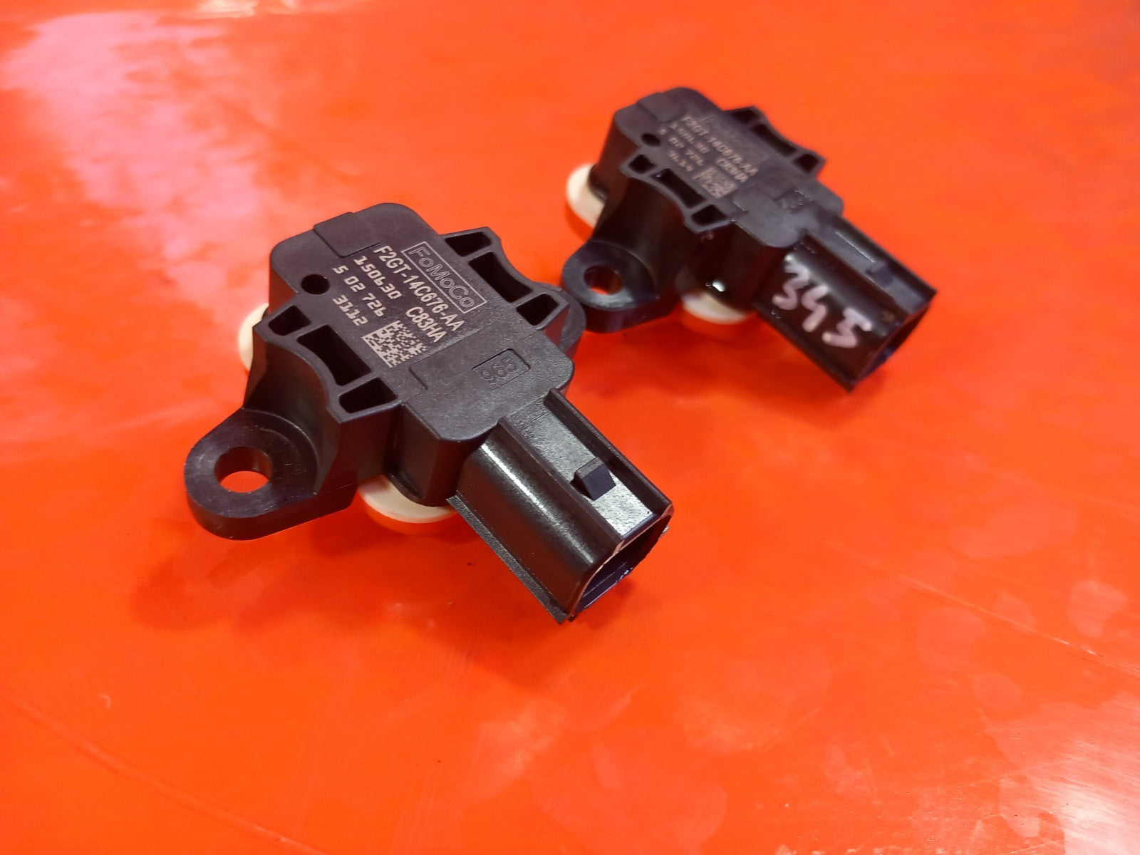 2019 Ford Galaxy MK3 Zetec Airbag Crash Impact Sensor x2 F2GT-14C676-AA A345 - Image 3