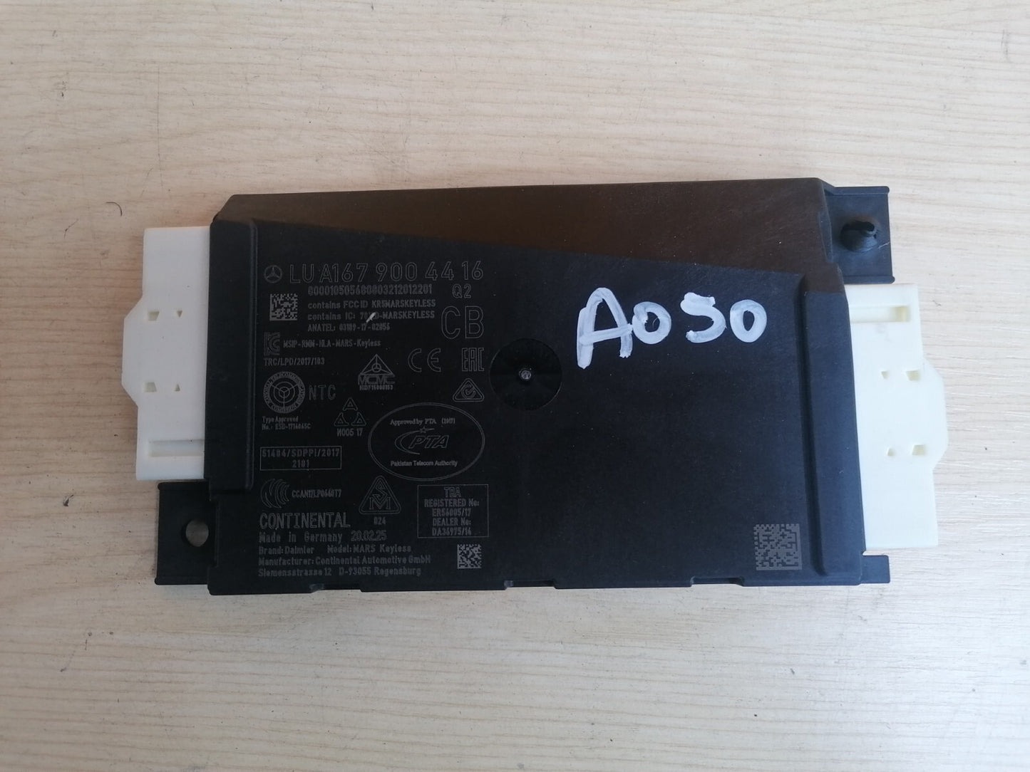 ✅2020 MERCEDES A CLASS W177 1.3P KEYLESS ENTRY MODULE A1679004416 A050 - Image 1