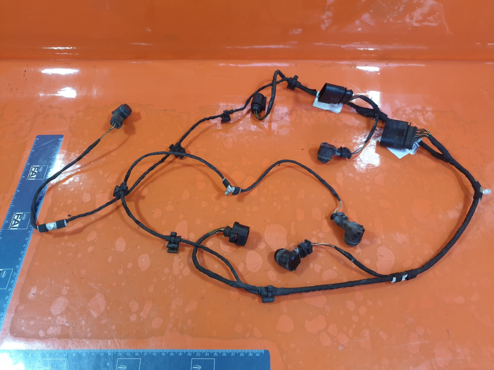 AUDI Q7 S-LINE 3.0 DIESEL 2010 REAR BUMPER PARKING SENSOR WIRING LOOM HARNESS - Image 1