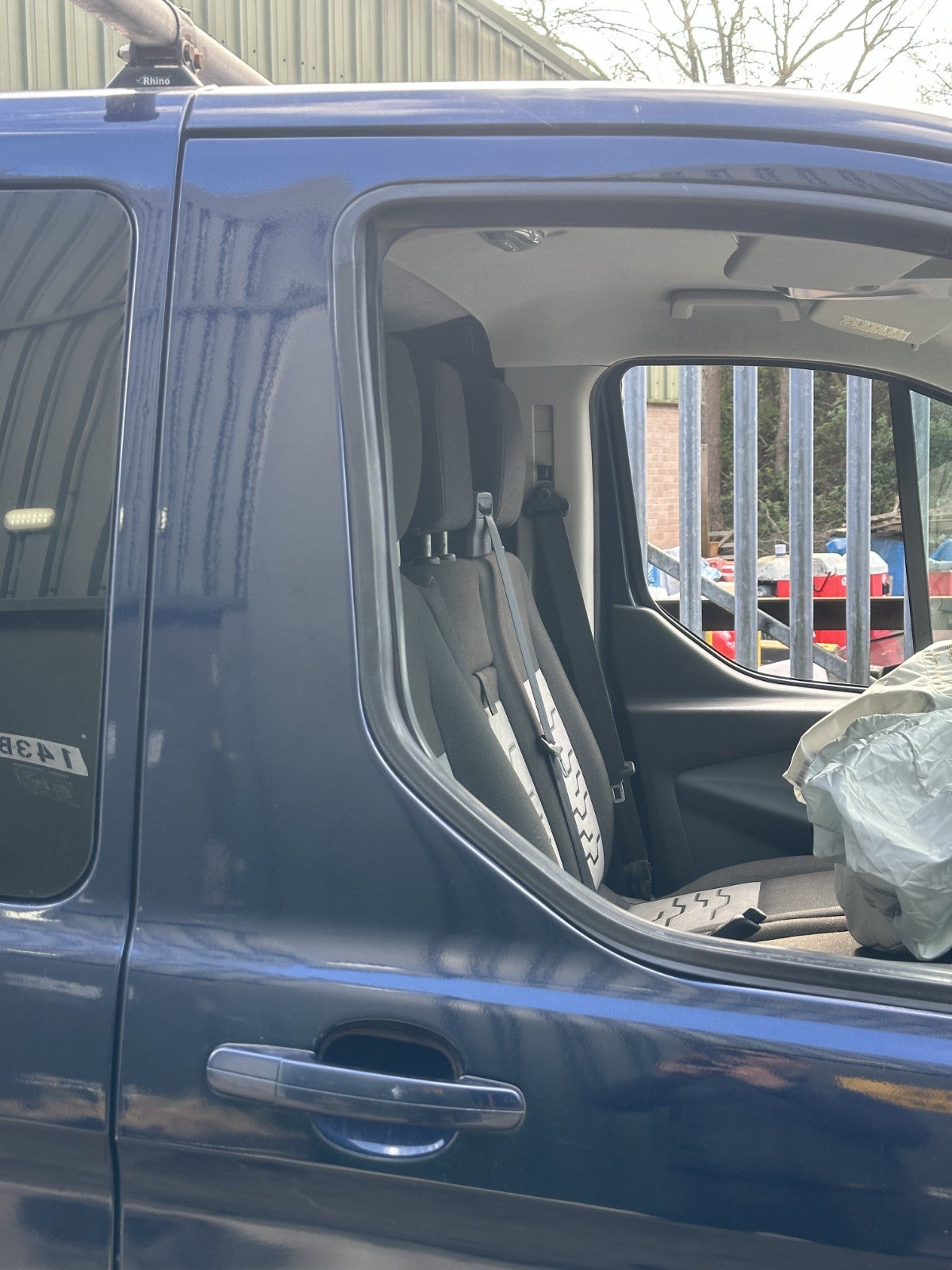 ✅2014 Ford Transit Custom 2.2D Front Right Door Bare W/O Mirror Blue A379 - Image 2