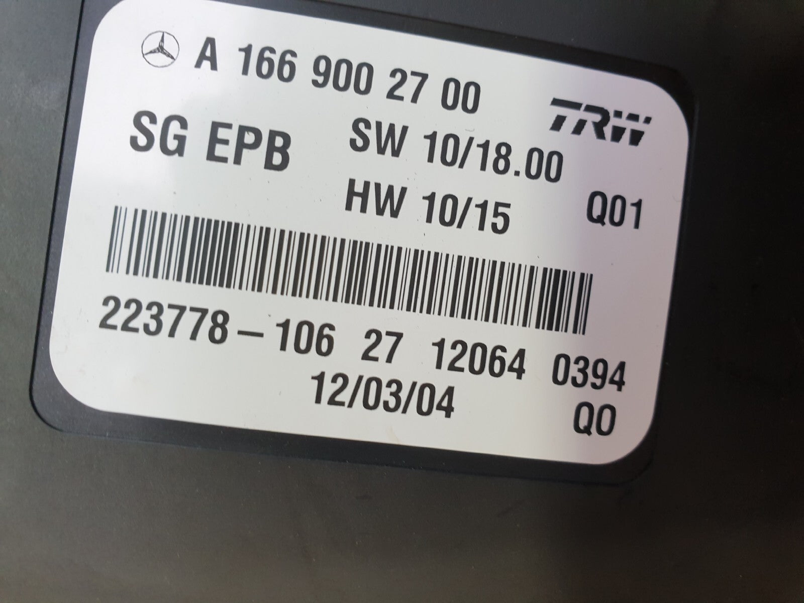 ✅Mercedes B Class W246 2012 Parking Brake Control Module A1669002700 + Warranty - Image 10