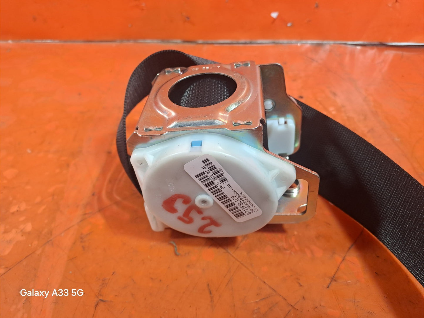 ✅2012 MERCEDES B CLASS W246 SEAT BELT REAR MIDDLE A2468600585 + WARRANTY A299 - Image 5