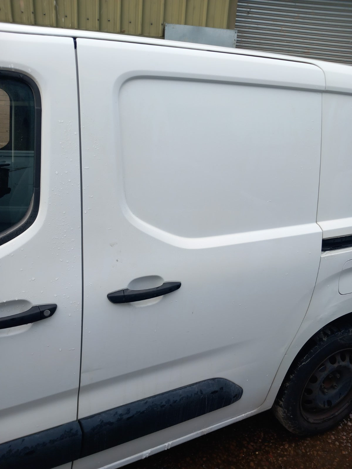 2022 Peugeot Partner K9 Left Passenger Side Sliding Door White Warranty A419 - Image 1