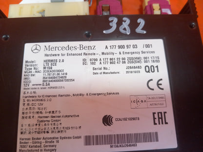 Mercedes W177 A180 Sport 1.5 Diesel 2019 Engine ECU Kit A1779009703 A0999008701  - Image 5