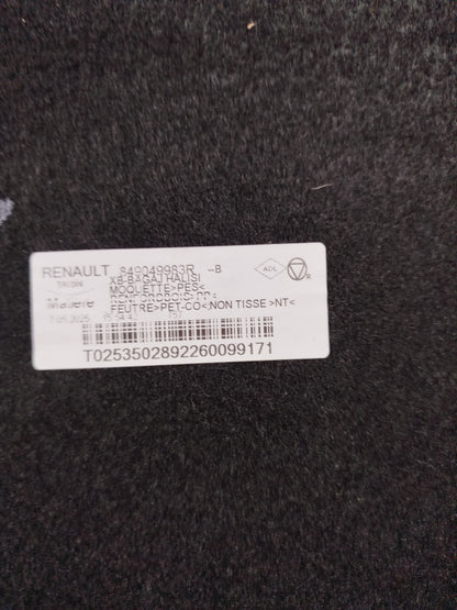 ✅RENAULT CLIO V 1.6 PETROL 2025 REAR BOOT FLOOR CARPET 849049983R Warranty A331 - Image 11