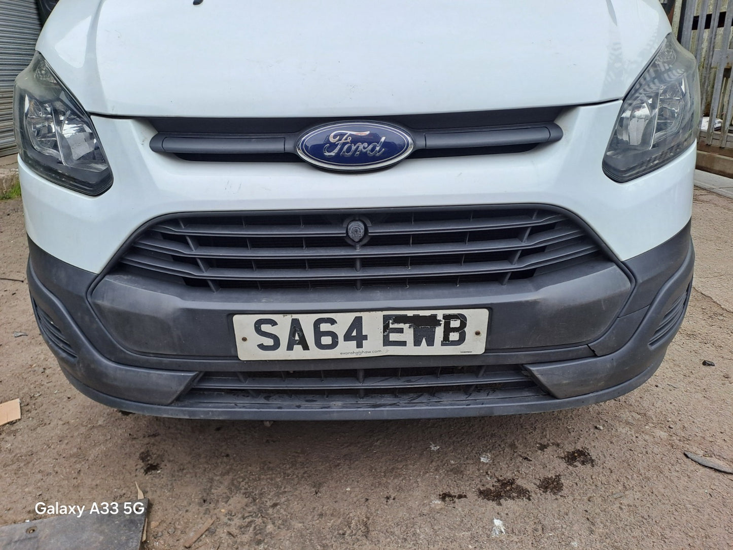 ✅2014 Ford Transit Custom Front Bumper Bare White + Warranty A384 - Image 1