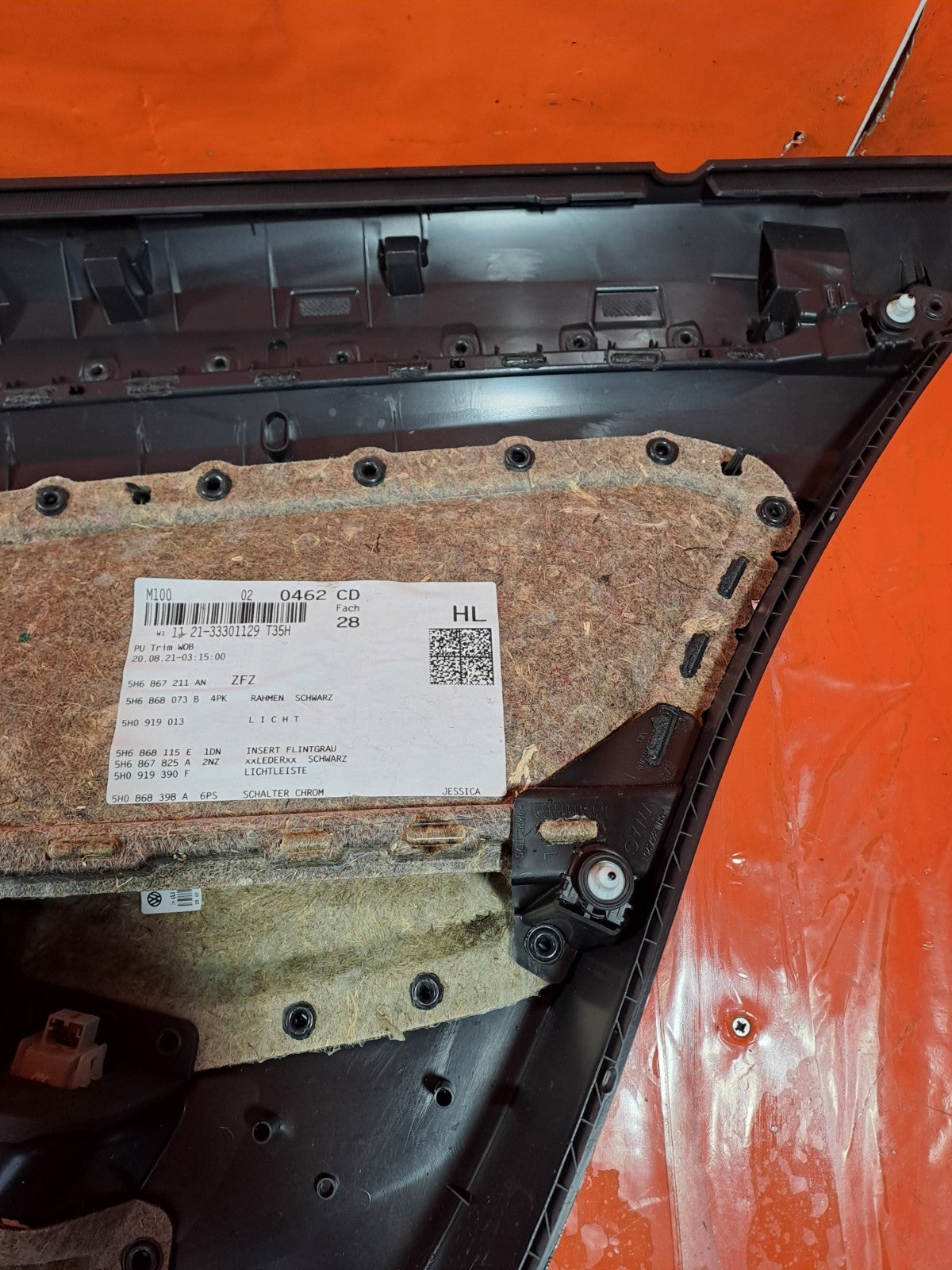 ✅VW GOLF R-LINE MK8 1.5 PETROL 2021 REAR LEFT DOOR CARD 5H6867211 Warranty A349 - Image 9