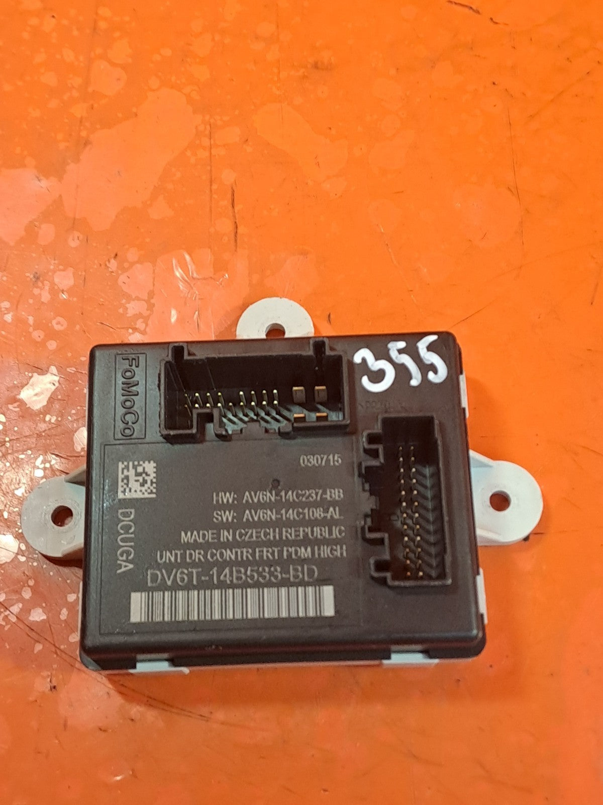 ✅FORD TRANSIT CONNECT 1.6 DIESEL 2015 FRONT LEFT DOOR CONTROL MODULE DV6T14B533B - Image 5
