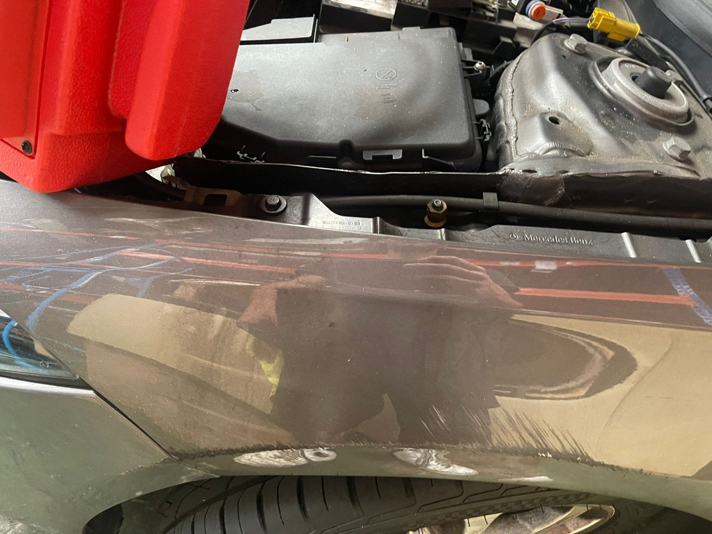 ✅MERCEDES A180D SPORT W177 1.5 DIESEL 2018 FRONT LEFT WING PANEL GREY Scratches - Image 8