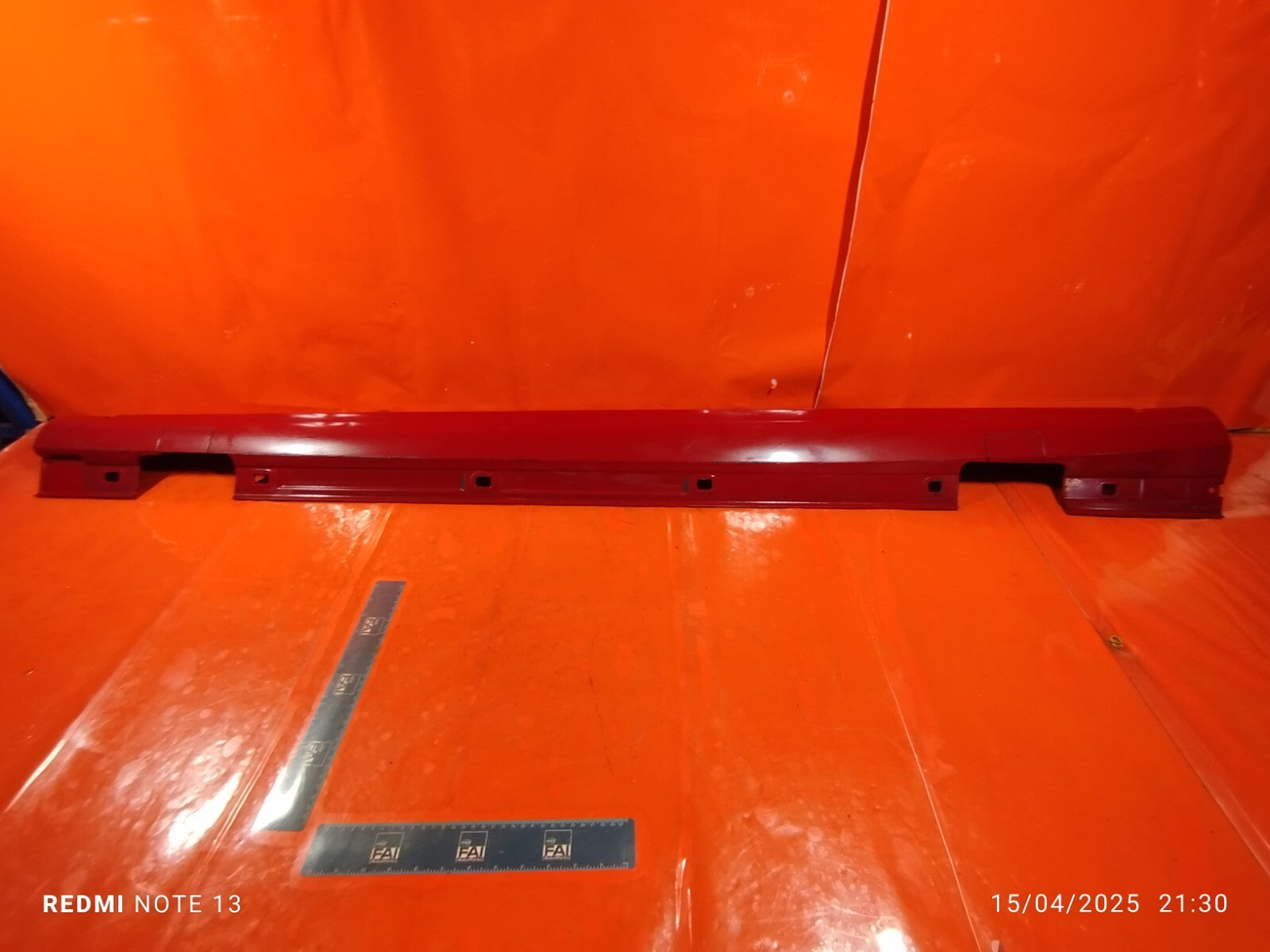 ✅MERCEDES W176 A180 AMG SPORT 1.5 DIESEL 2013 LEFT SIDE SILL SKIRT RED A195 - Image 7