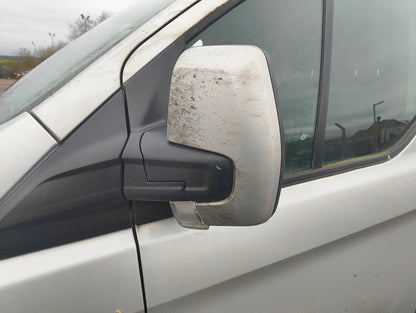 ✅FORD TRANSIT CUSTOM 2.0 DIESEL 2021 FRONT LEFT MIRROR SILVER Warranty A370 - Image 1
