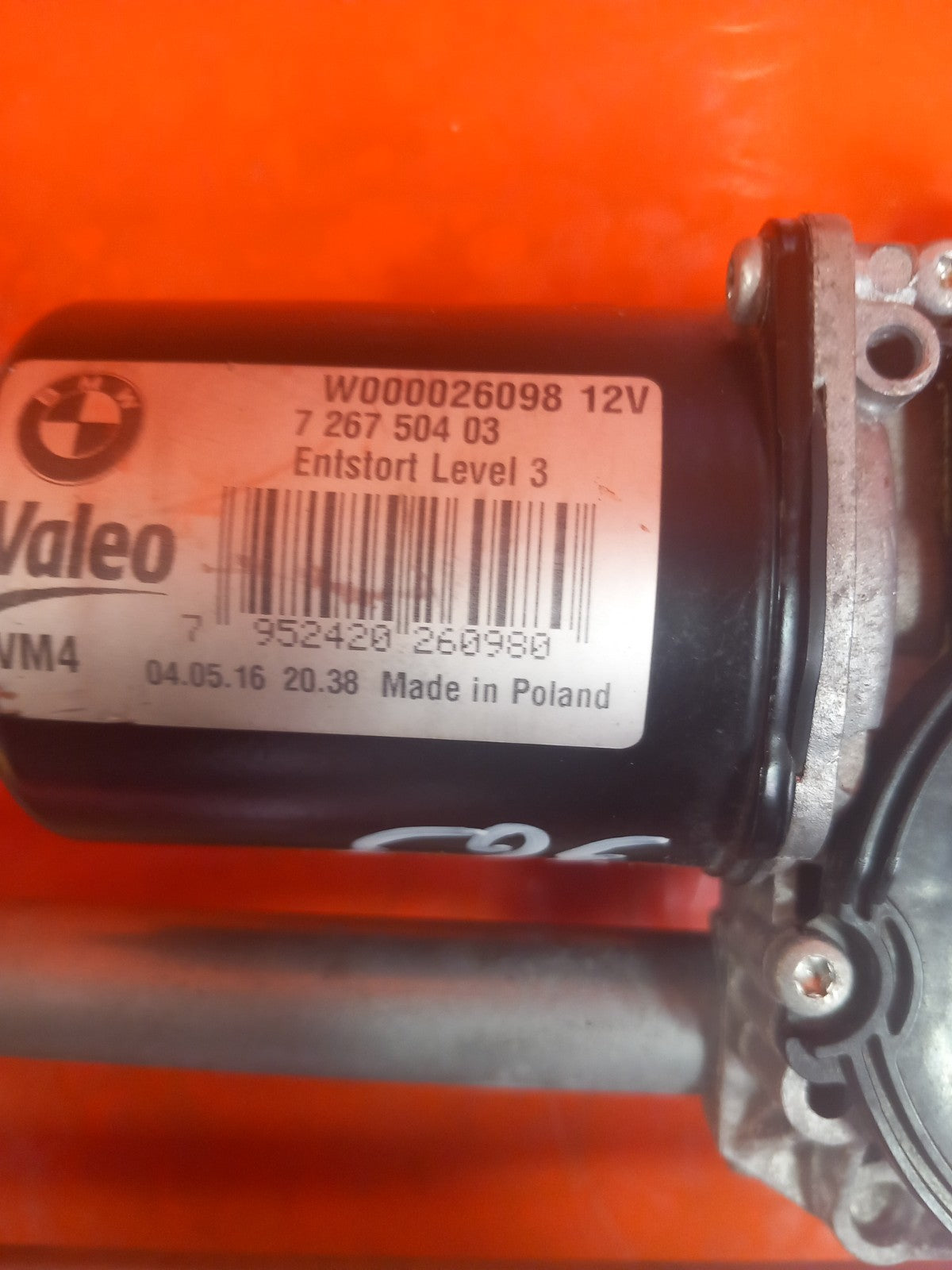BMW F23 220D 2.0 Diesel 2016 Front Wiper Motor And Linkage 7267504 A363 - Image 11