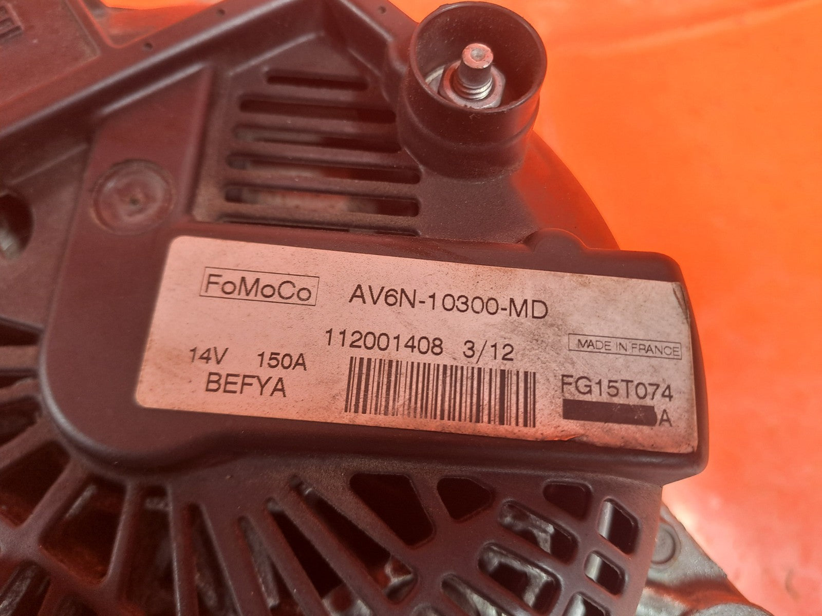 ✅2013 Ford Focus MK3 Alternator AV6N-10300-MD + Warranty A313 - Image 3