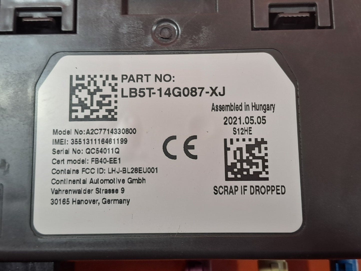 ✅2021 FORD PUMA ST-LINE X BLUETOOTH CONTROL MODULE LB5T-14G087-XJ +WARRANTY A335 - Image 4