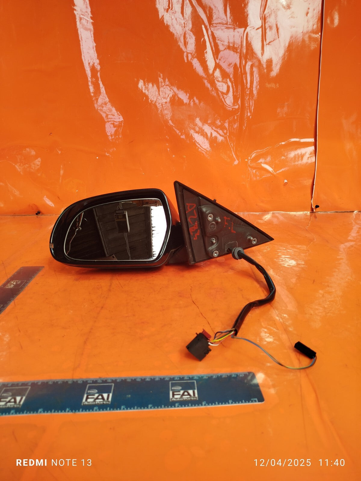 ✅2010 AUDI A5 8T S LINE 2.0P FRONT LEFT WING MIRROR BLACK Z9Y + WARRANTY A223 - Image 1