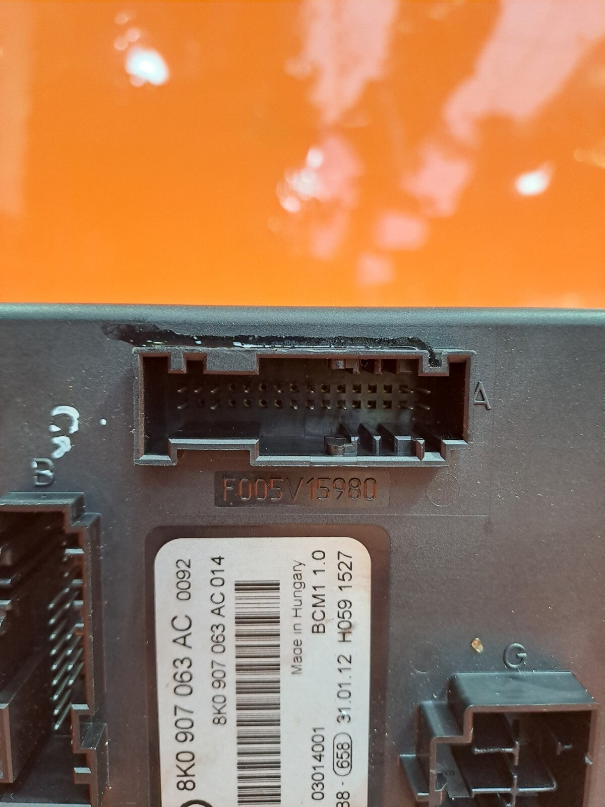 ✅2012 AUDI A5 1.8P BODY CONTROL MODULE BCM 8K0907063AC + WARRANTY A222 - Image 3