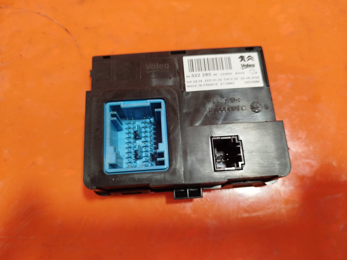 2020 Vauxhall Combo MK4 Air Con Control Module 9832228080 Warranty A414 - Image 2