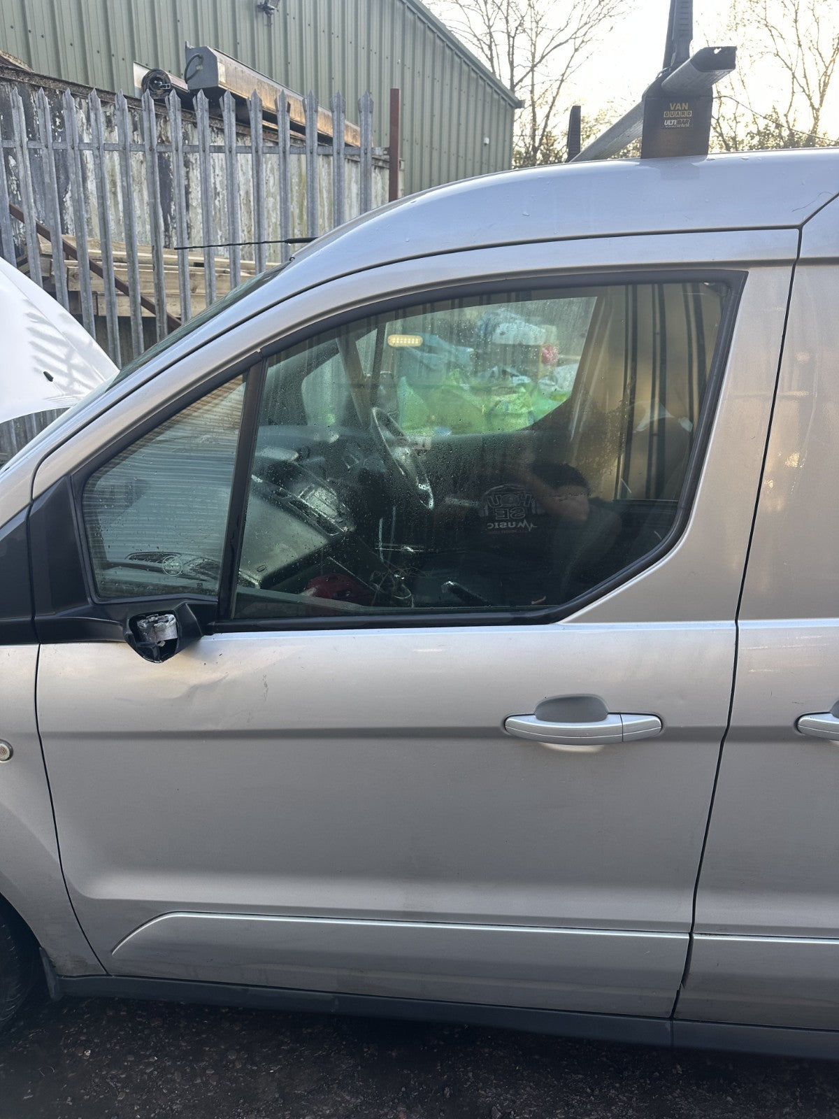 ✅2017 FORD TRANSIT CONNECT 1.5D FRONT LEFT BARE DOOR W/O MIRROR SILVER A369 - Image 1