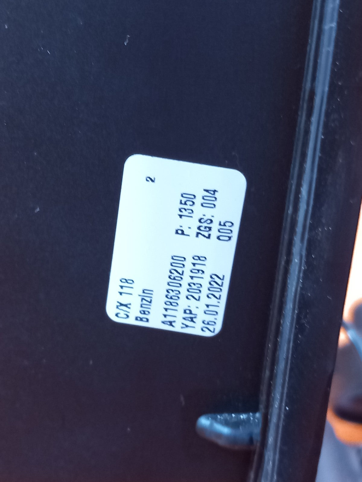 2022 Mercedes CLA W118 AMG Fuel Filler Flap White A1186306200 Warranty A374 - Image 6