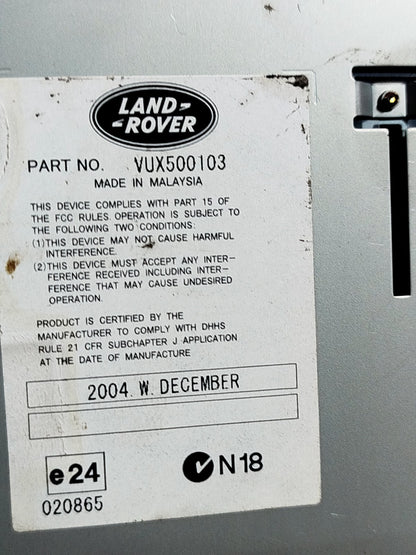 ✅2005 RANGE ROVER VOGUE L322 RADIO TUNER RECEIVER CONTROL MODULE VUX500103 A274 - Image 12