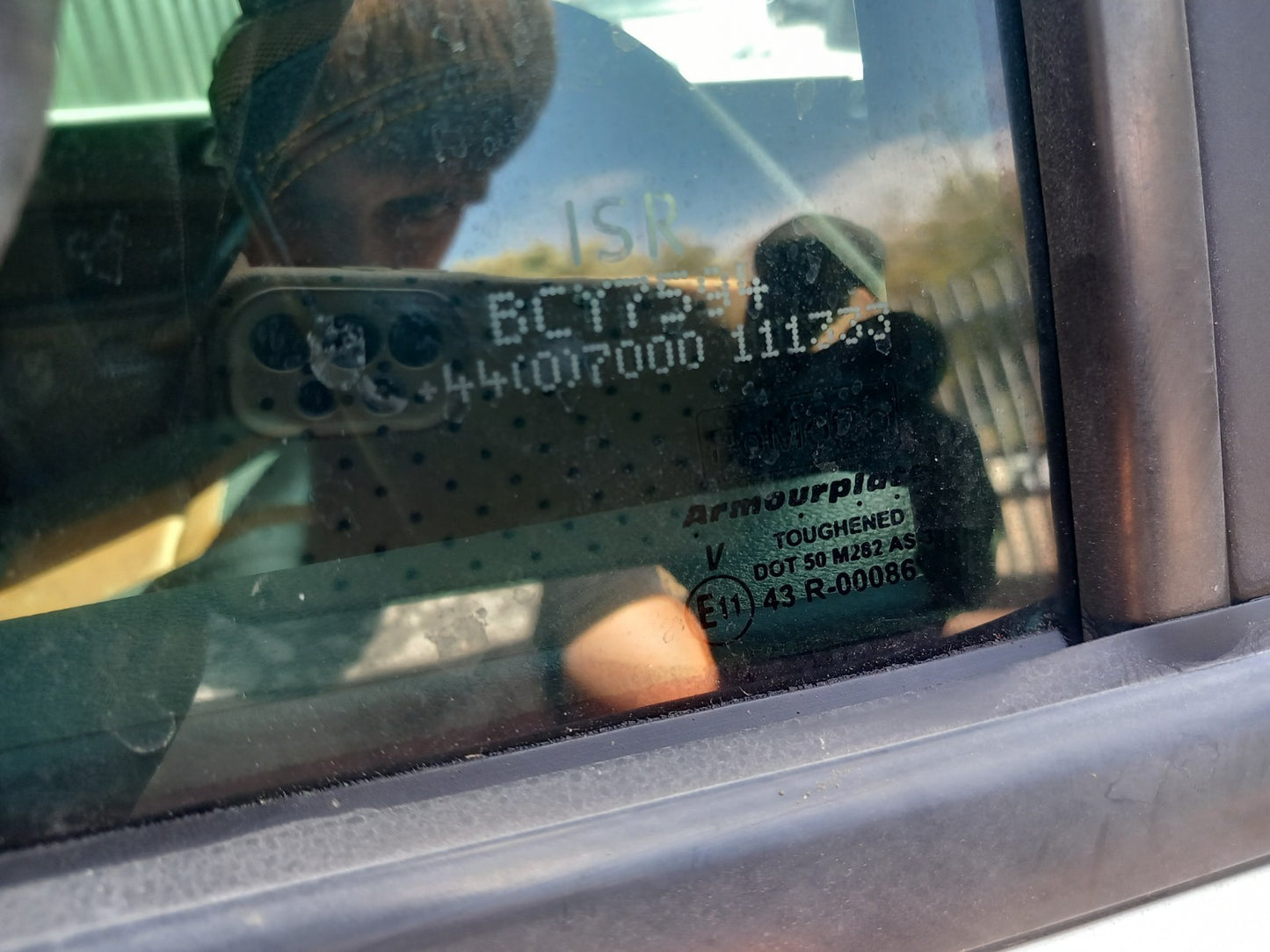 2017 Ford Ranger Wildtrak Rear Right Door Window Glass 43R-00086 Warranty A401 - Image 6