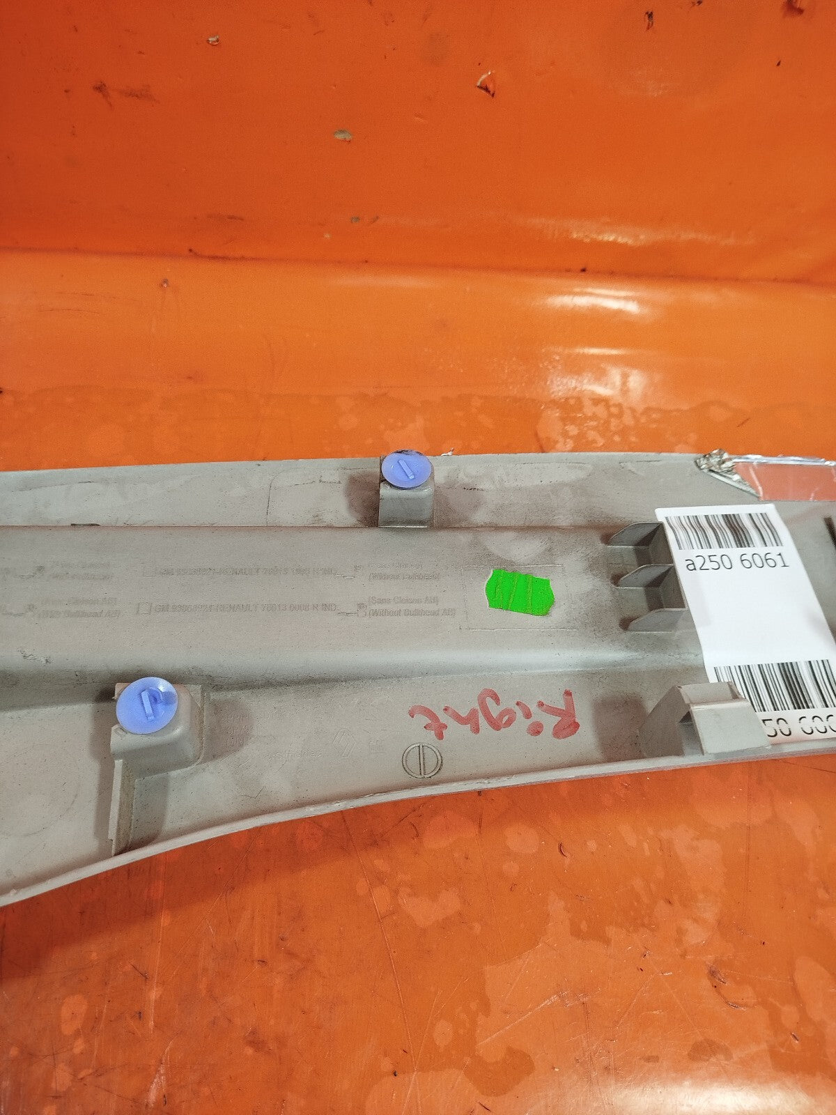 ✅2015 RENAULT TRAFIC MK3 SL27 RIGHT B-PILLAR UPPER TRIM COVER 93868921 +WARRANTY - Image 5