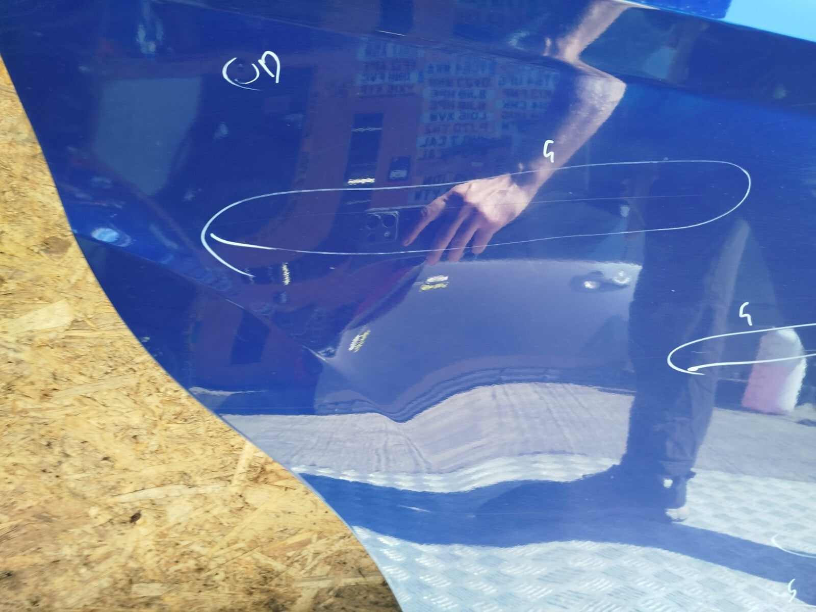 ✅FORD B-MAX TITANIUM 1.0 PETROL 2014 REAR RIGHT SLIDING DOOR BARE BLUE Scratches - Image 5