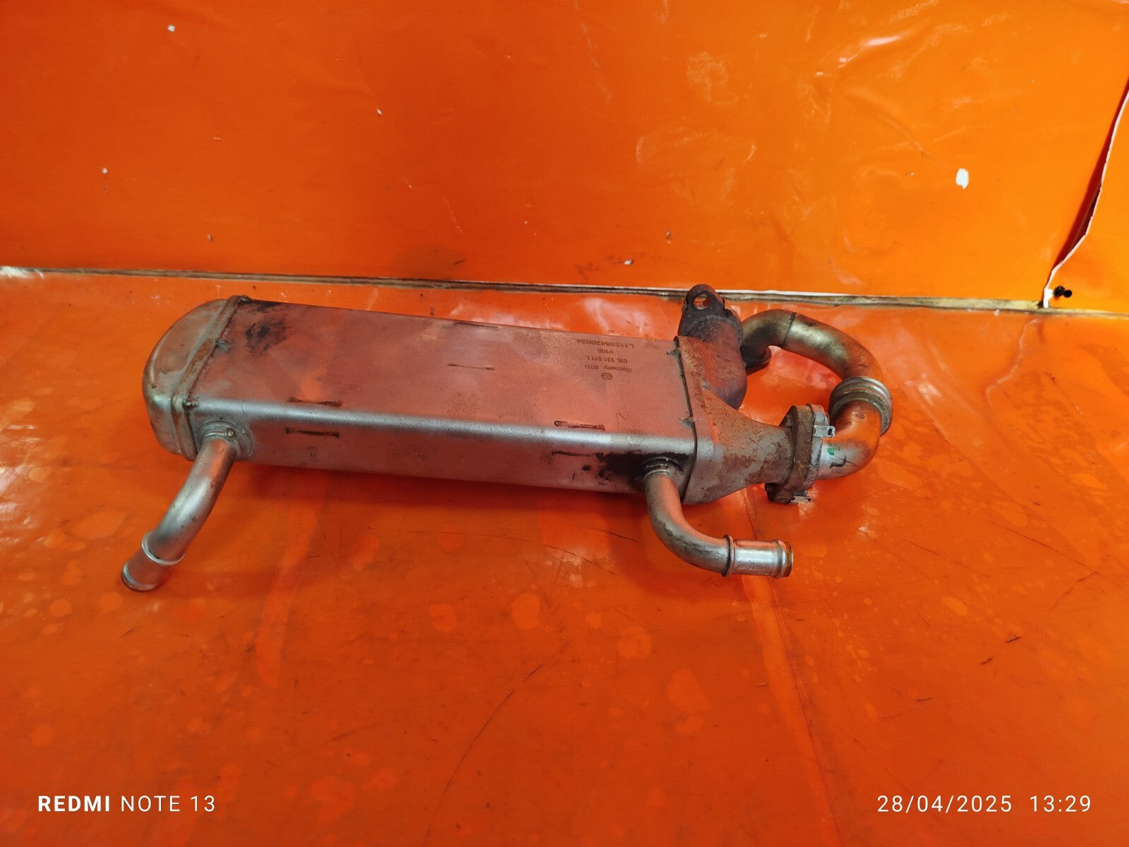 ✅VW CRAFTER CR35 2.0 DIESEL 2017 EGR COOLER 03L131511L Warranty A277 - Image 2