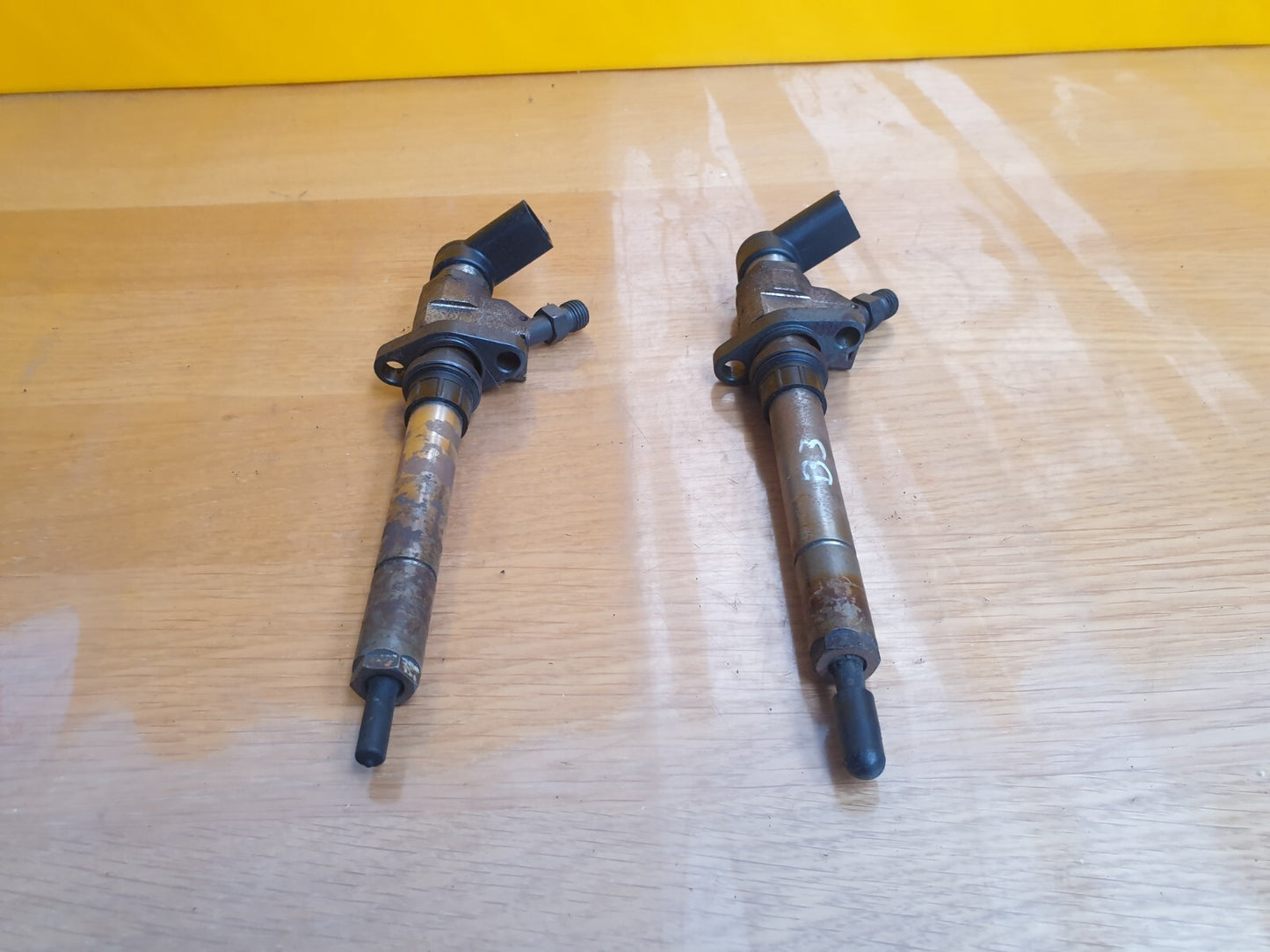 FORD CITROEN PEUGEOT VOLVO 2.0 DIESEL FUEL INJECTORS PAIR 9657144580 Warranty - Image 2