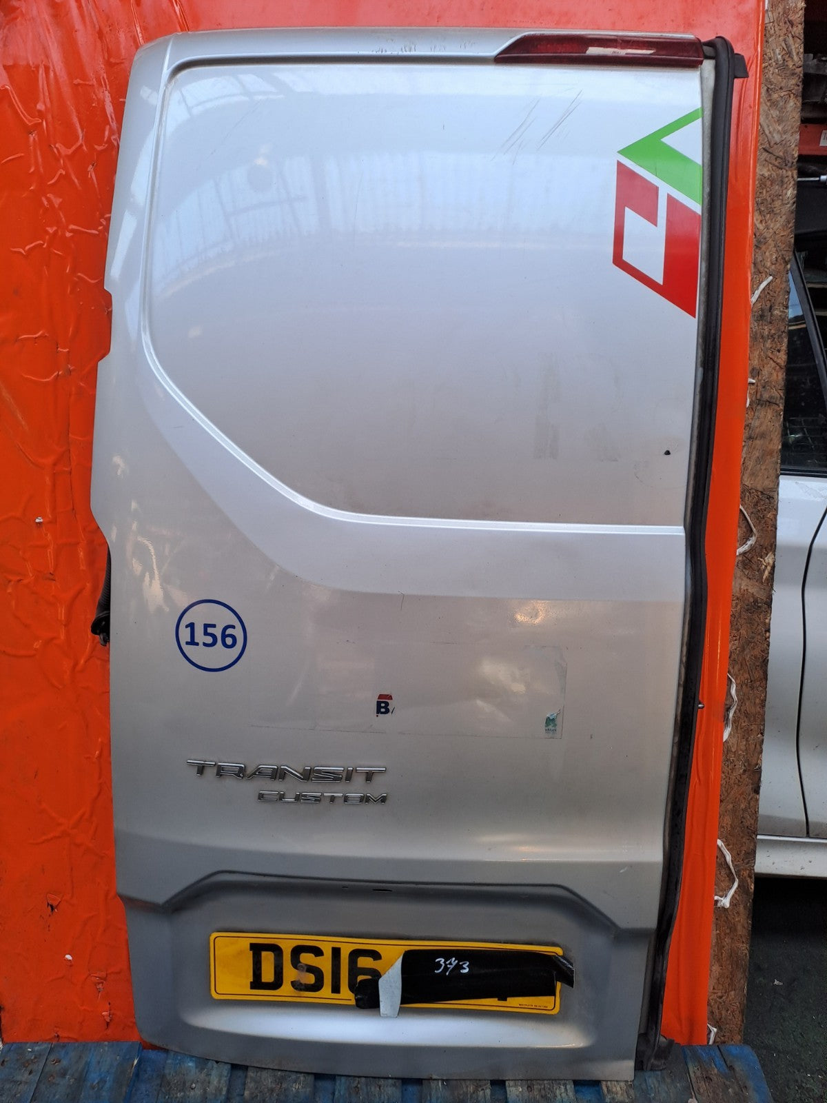 ✅Ford Transit Custom 2.2 Diesel 2016 Rear Left Door Bare Silver Scratches A373 - Image 2