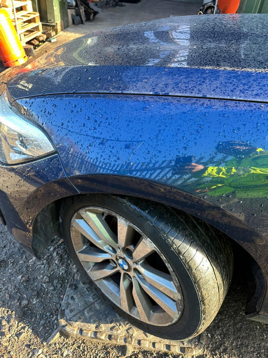 ✅2015 BMW 1 SERIES SPORT F20 FRONT LEFT WING FENDER PANEL BLUE (A76) + WARRANTY - Image 1