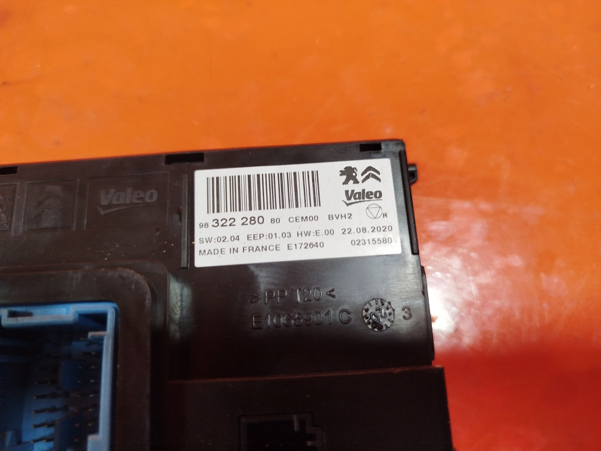 2020 Vauxhall Combo MK4 Air Con Control Module 9832228080 Warranty A414 - Image 10